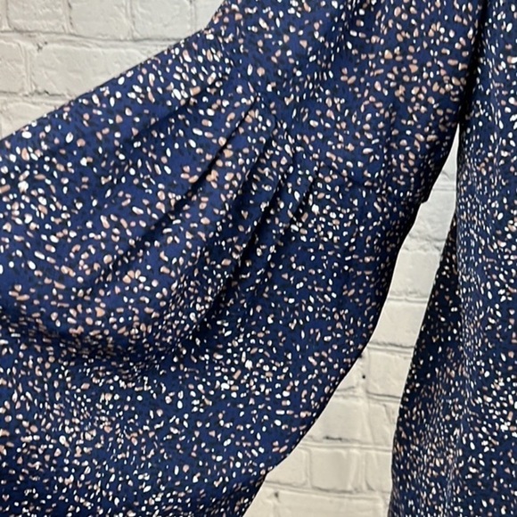 LOVESTITCH Poet’s Blouse, Navy Blue, Size M, NWOT - Picture 3 of 6